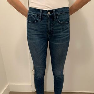 Dark denim with velvet stripe